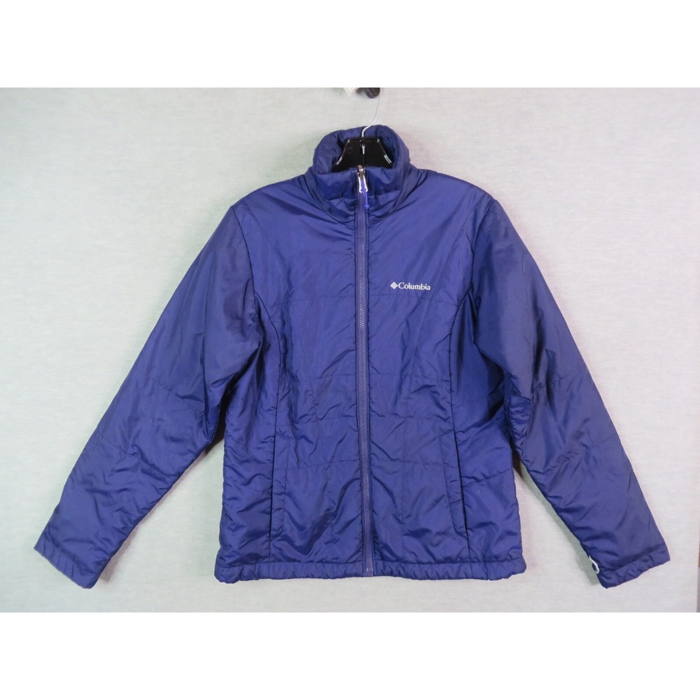 Columbia Womens Jacket S Purple Long‎ Sleeve Full Zip Interchange Quilted Gorp